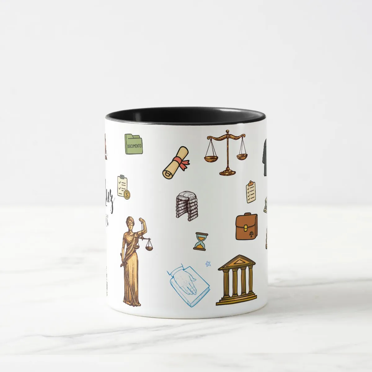Caneca Personalizada Direito Presente Formatura Advogados
