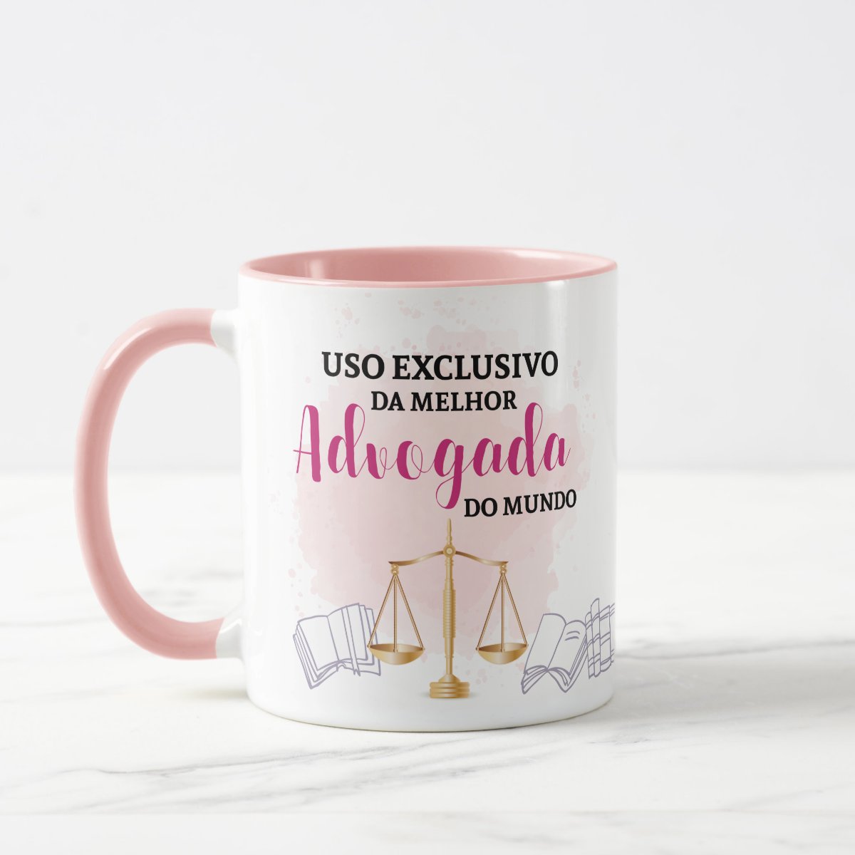 Caneca Criativa Presente Direito p/ Melhor Advogada do Mundo