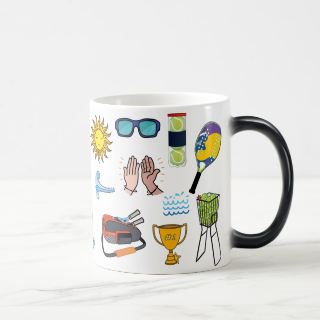Caneca Mágica Beach Tennis Presente Criativo para Tenista