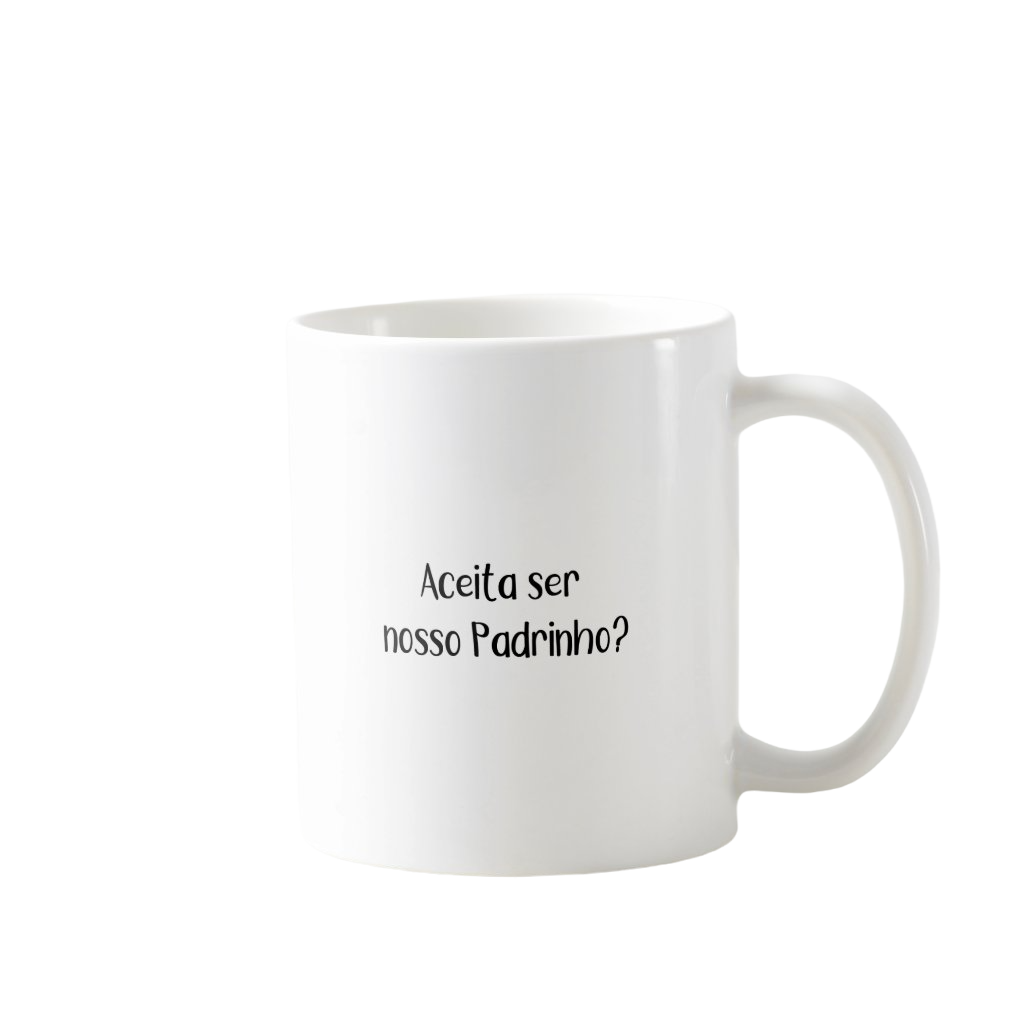 Caneca Convite De Casamento Aceita Ser Nossa Madrinha