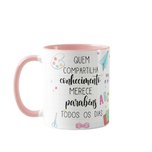 Caneca Presente Dia das Professoras Educação Artística Artes - Dia dos Professores (Professor(a))