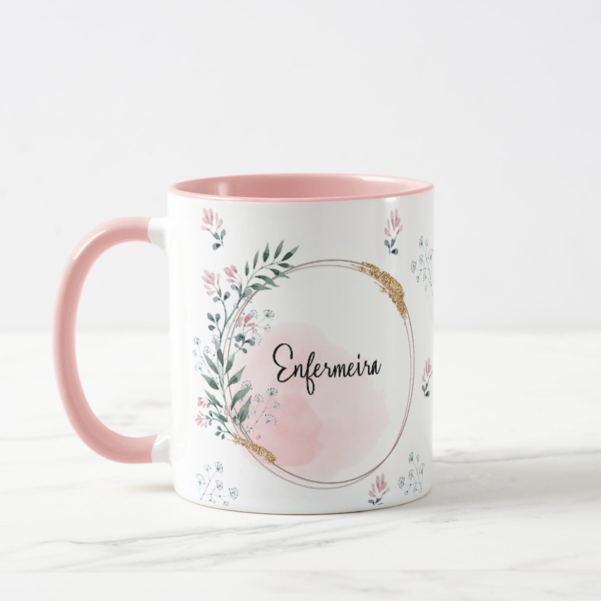 Caneca Feminina Delicada Presente Profissão Enfermeira - Profissões (Enfermeiro(a))