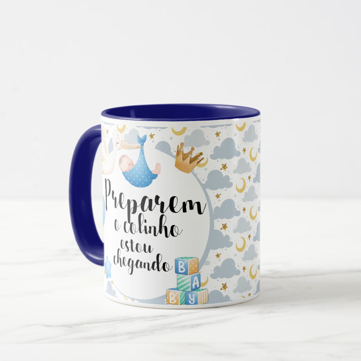 Caneca Personalizada para Anunciar Gravidez Amigos Família