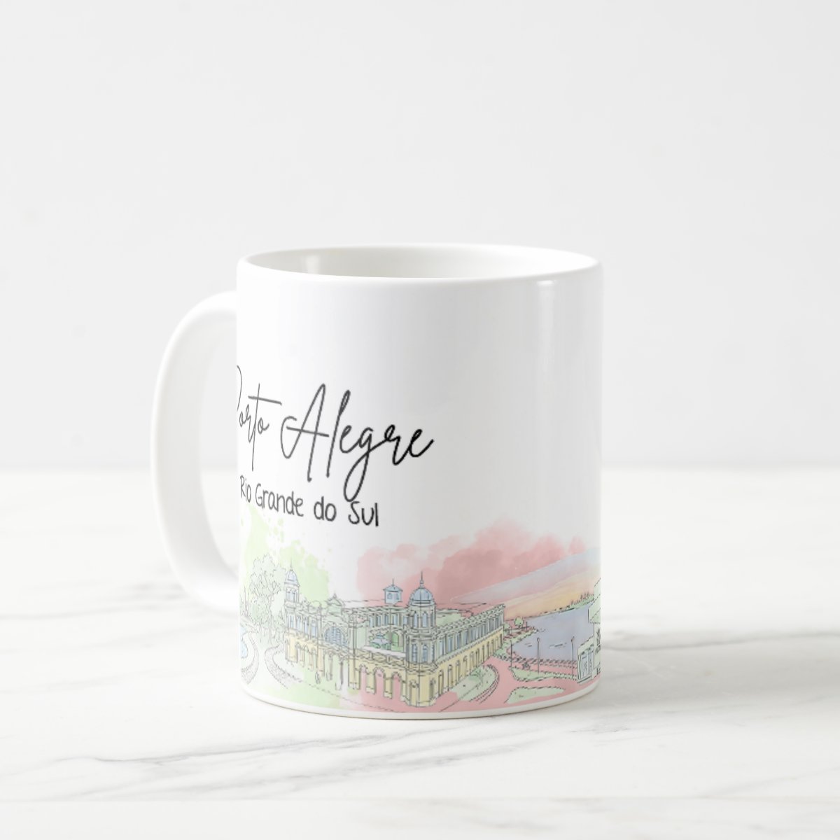 Caneca Personalizada Rio Grande do Sul Lembrança Porto Alegre