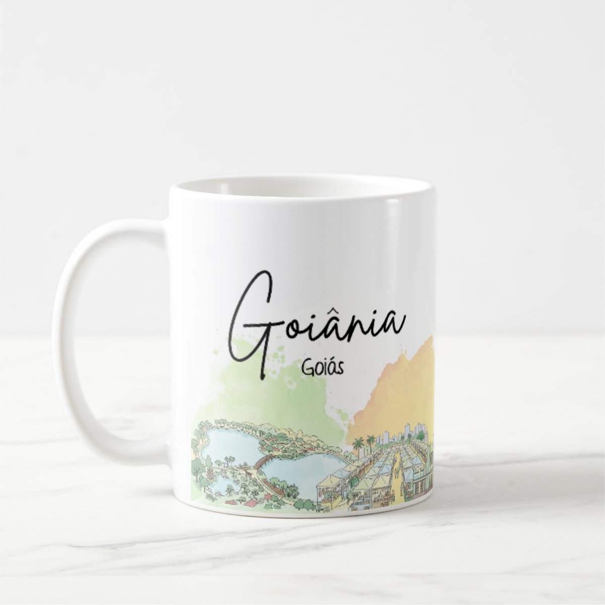 Caneca Personalizada Goias Lembrança Cidade Goiânia