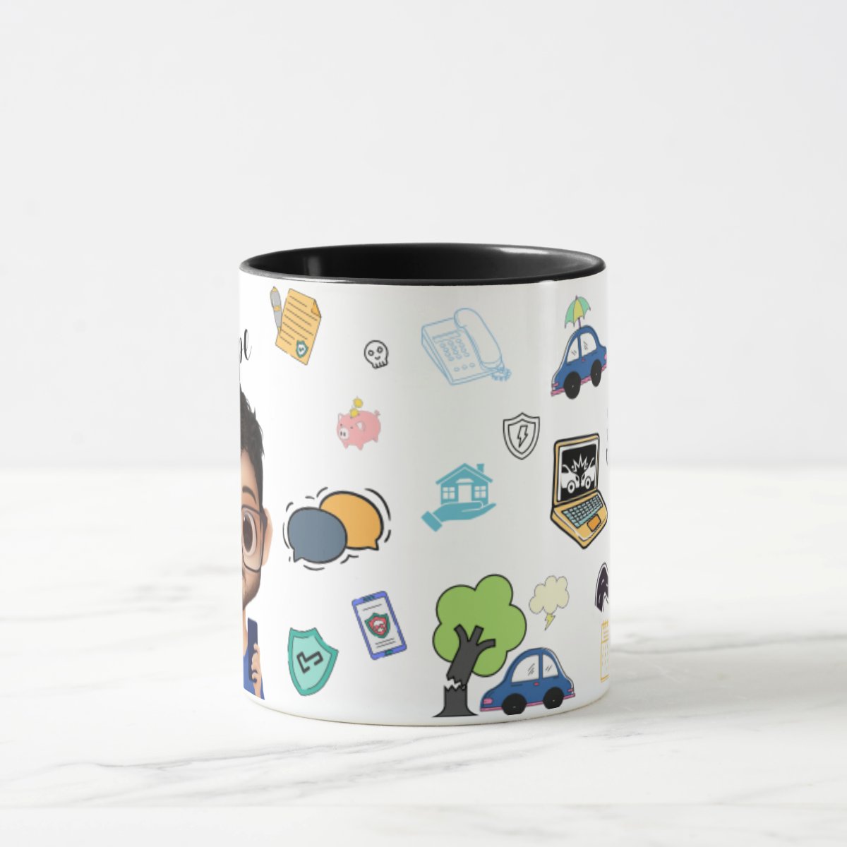 Caneca Corretor de Seguros Presente Corretoras Auto Avatar