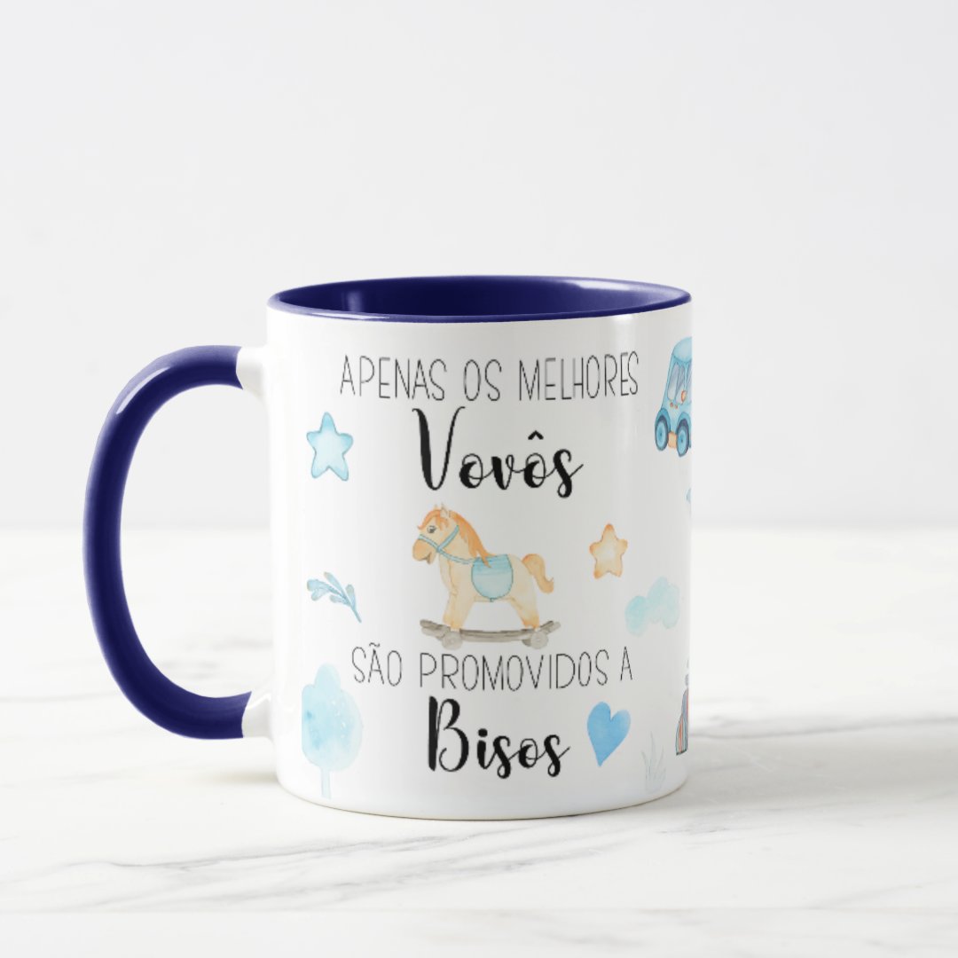 Caneca Presente Revelação de Gravidez Criativa Melhor Bisavô