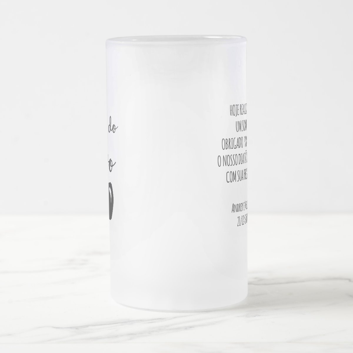 Copo de Cerveja Casamento Lembrança Familia Pai do Noivo