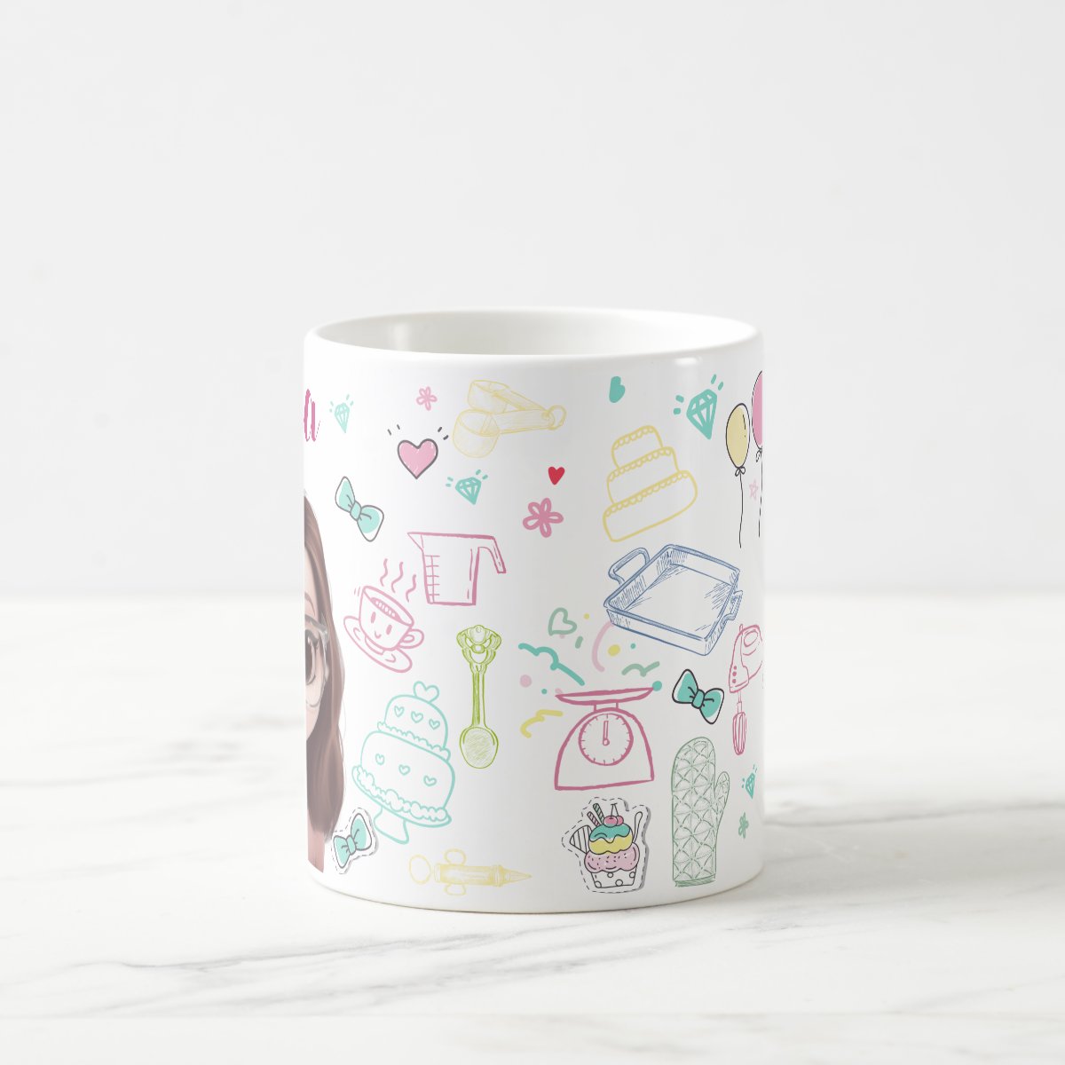 Caneca Personalizada Nome e Avatar Confeitaria