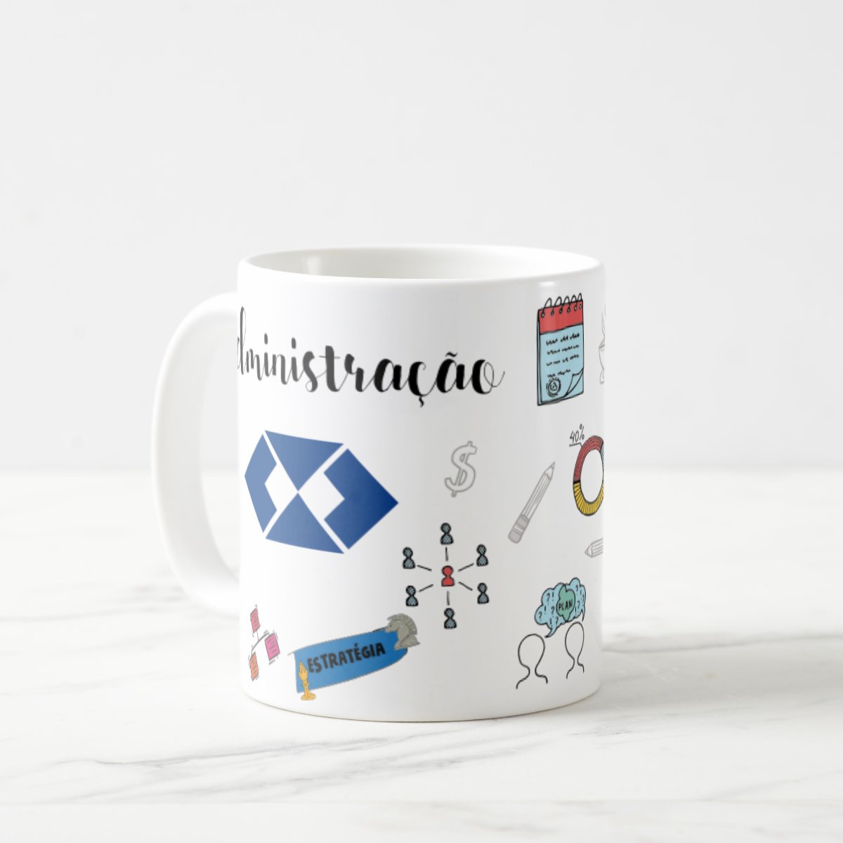 Caneca Personalizada Profissão Administração Pronta Entrega