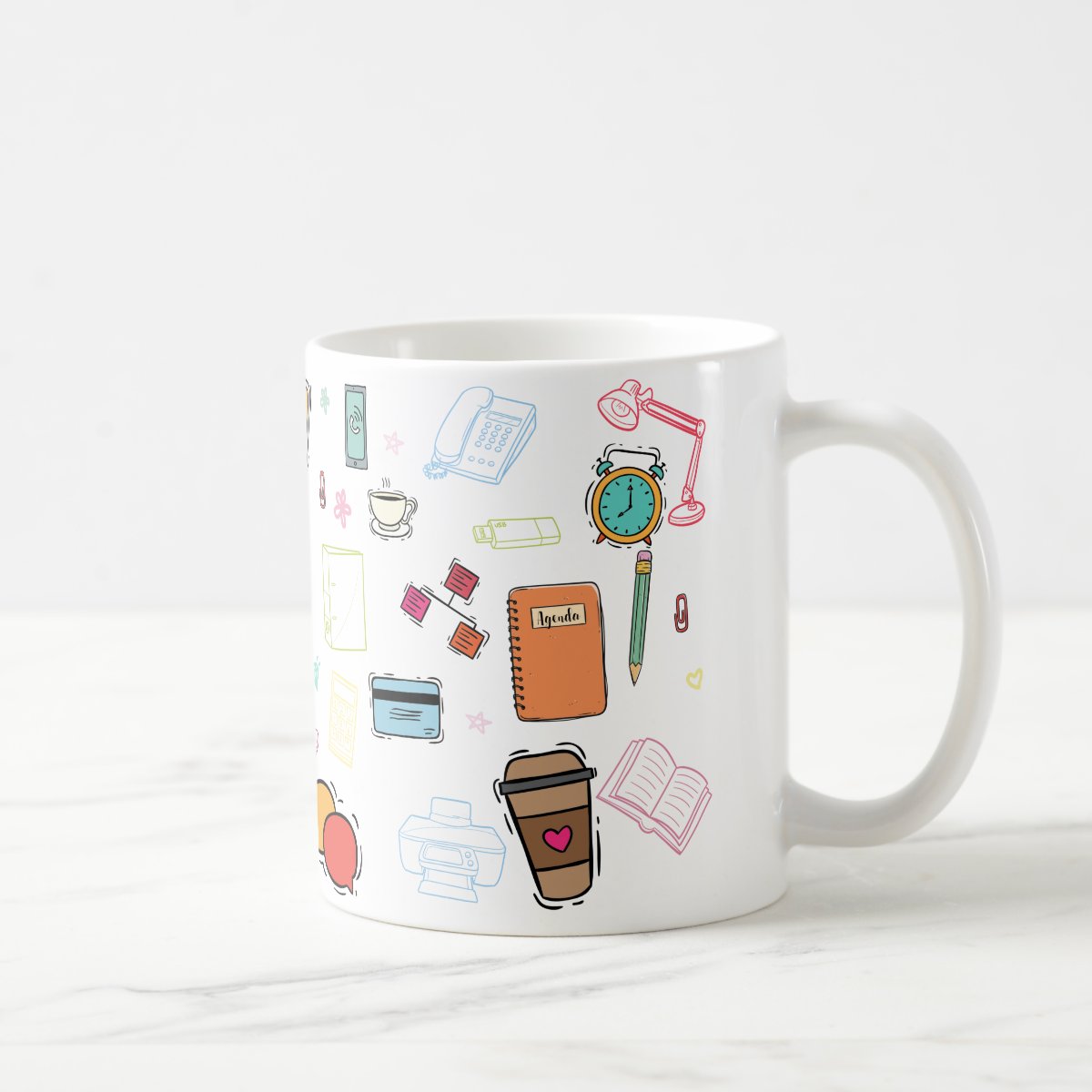 Caneca Presente para Secretaria Nome e Avatar Personalizado