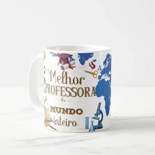 Caneca Personalizada Presente Criativo Melhor Professora