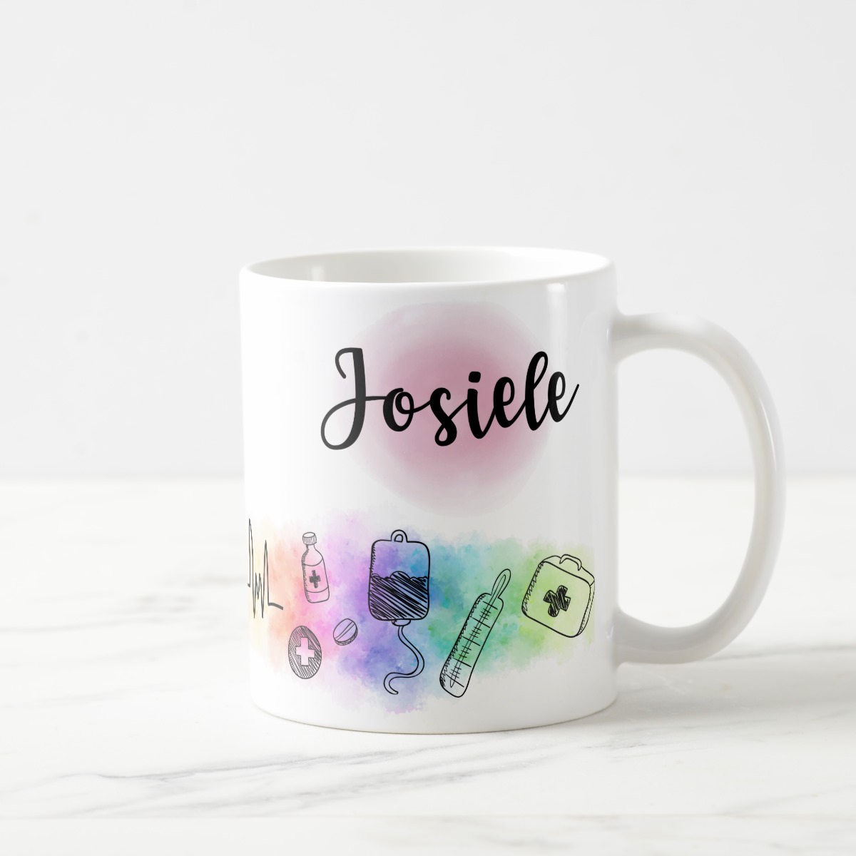 Caneca Personalizada Presente Criativo Enfermeira com Nome