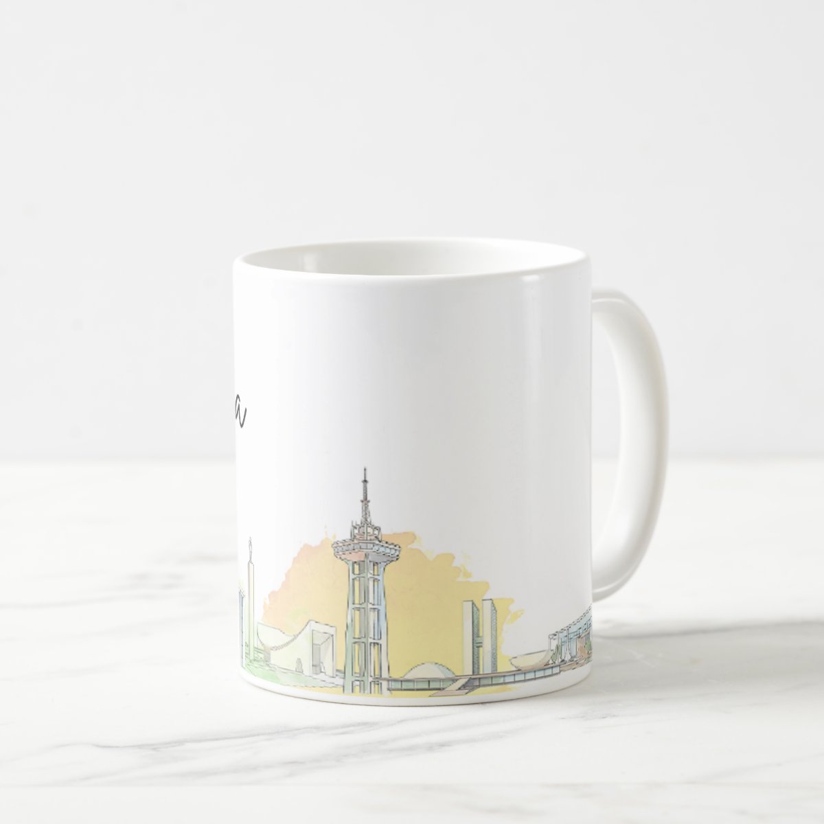 Caneca Personalizada Distrito Federal Lembrança Cidade Brasília