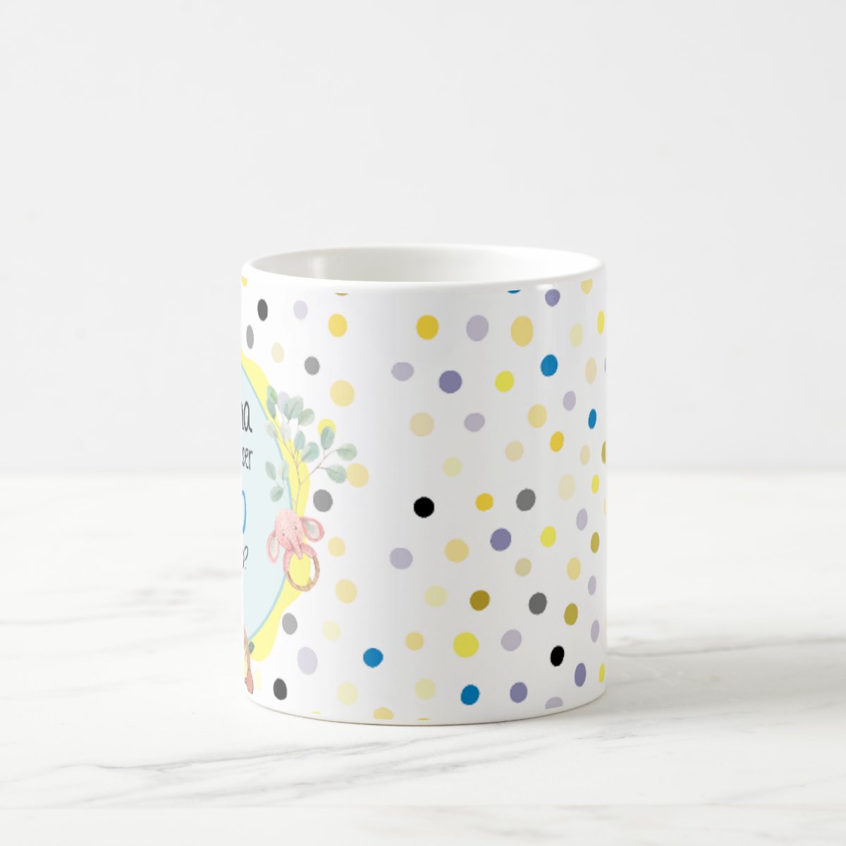 Caneca Especial Surpresa Revelar Nova Gravidez Família Biso
