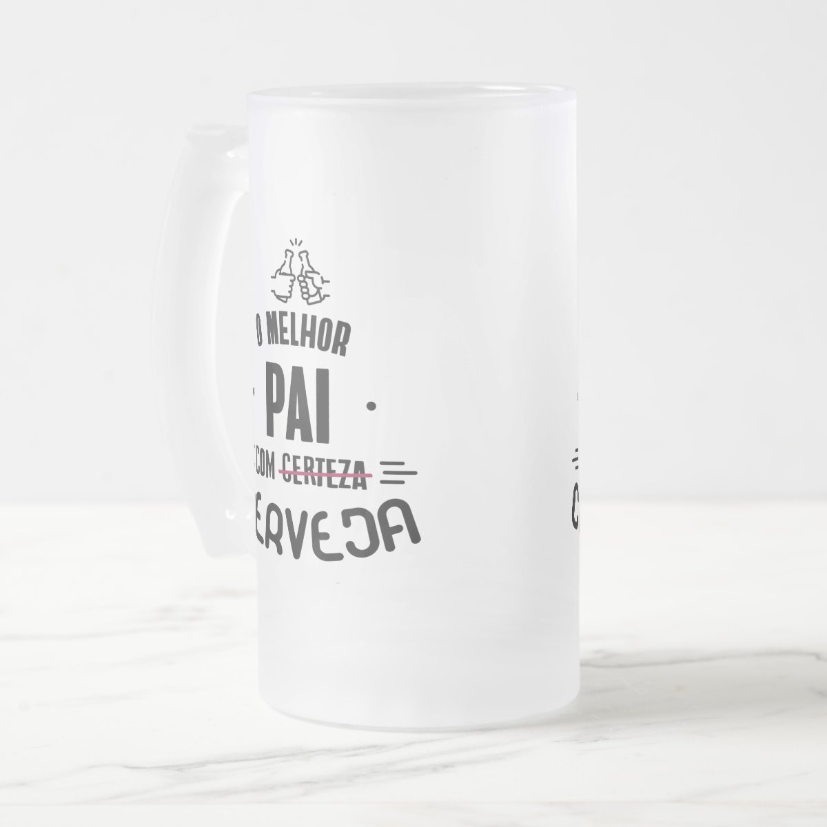 Caneca Cerveja Melhor Pai Com Certeza