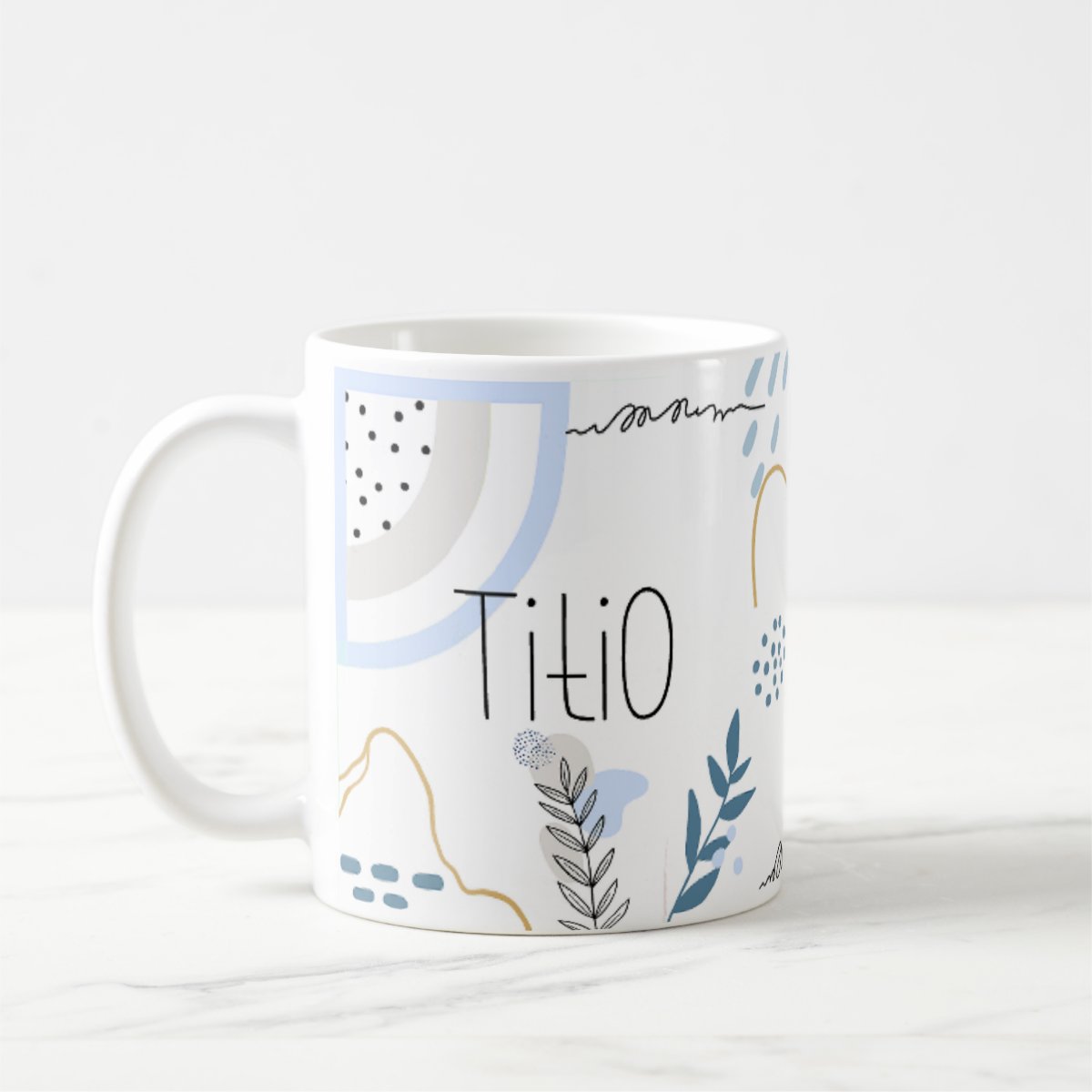 Kit 2 Canecas Personalizada Titio e Titia Família Minimalista