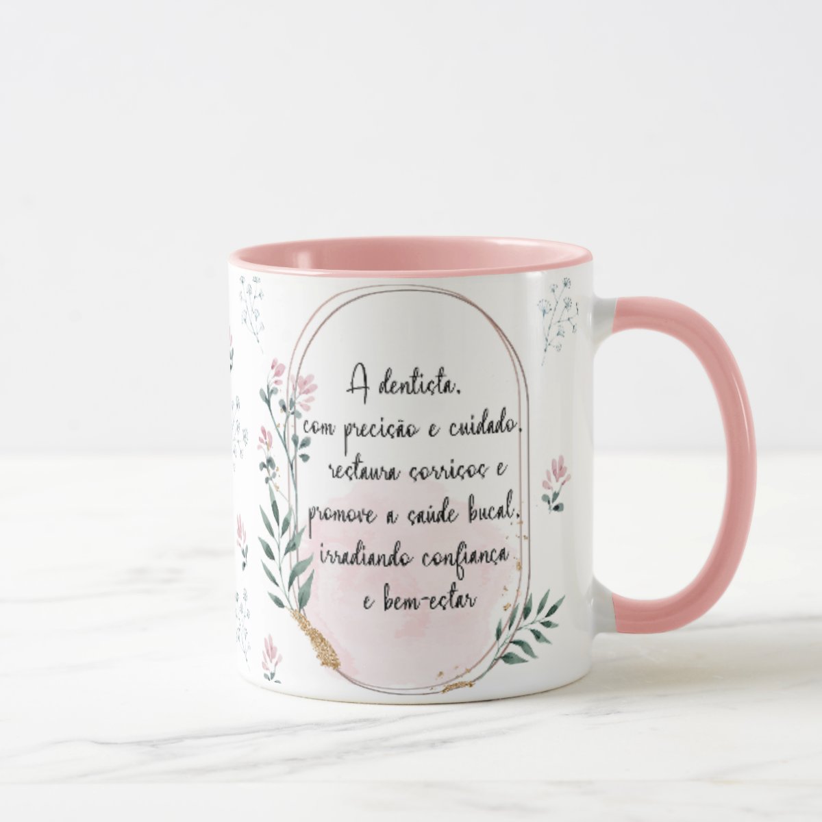 Caneca Feminina Delicada Presente Profissão Dentista