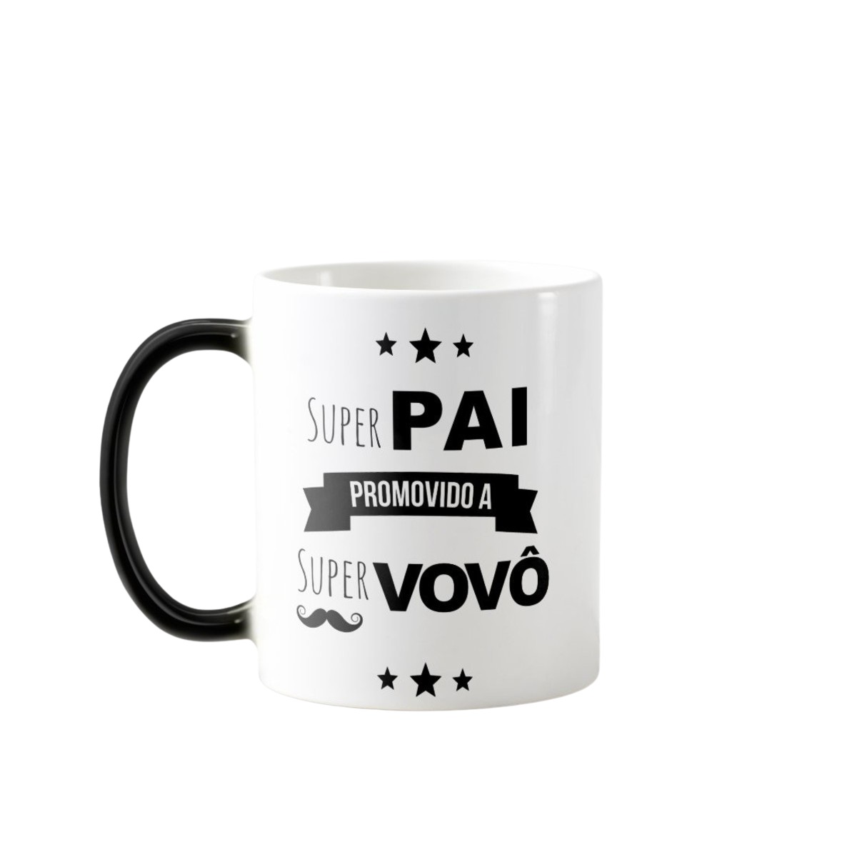 Caneca Mágica Personalizada Presente Promovido a Avô - Anúncio de Gravidez (Avós)