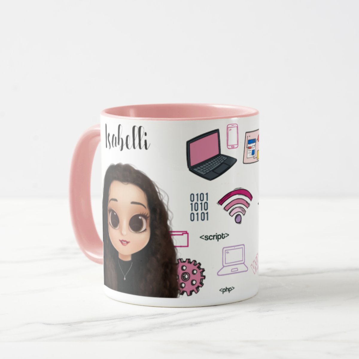 Caneca Personalizada Feminina Profissional de Tecnologia Ti