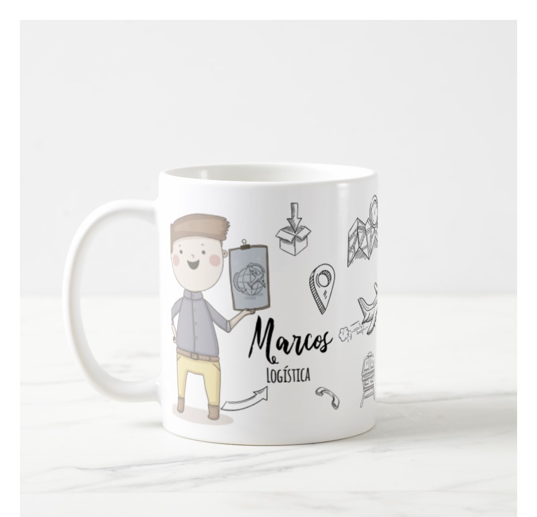 Caneca Presente Personalizado Profissão Comércio Exterior - Profissões (Profissão Comércio Exterior)