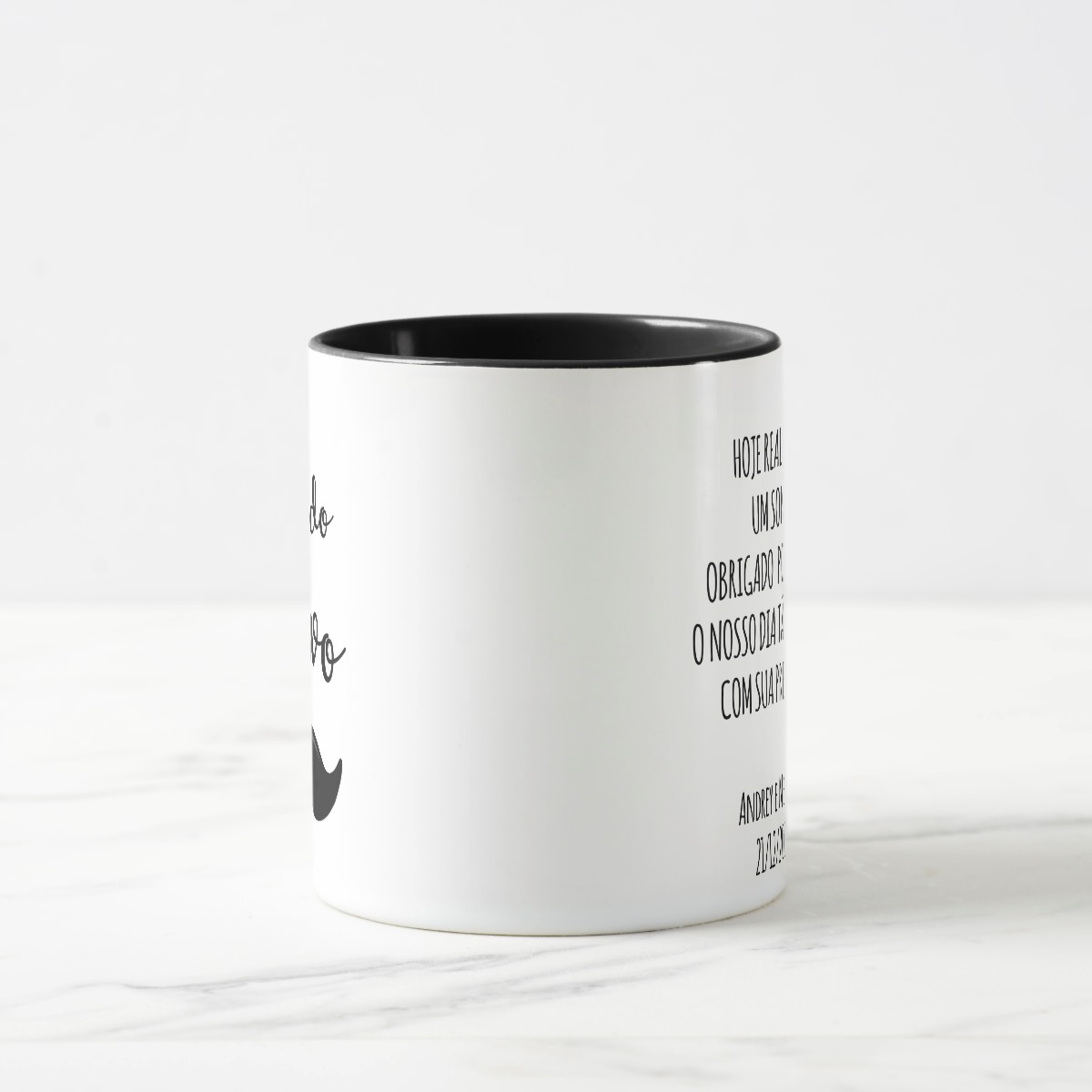 Caneca Personalizada Divertida Pai do Noivo Casamento Bigode