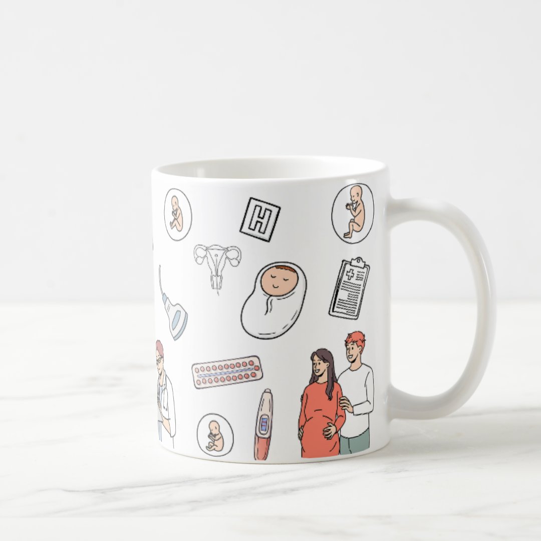 Caneca Presente Divertido com Nome Ginecologista Obstetra