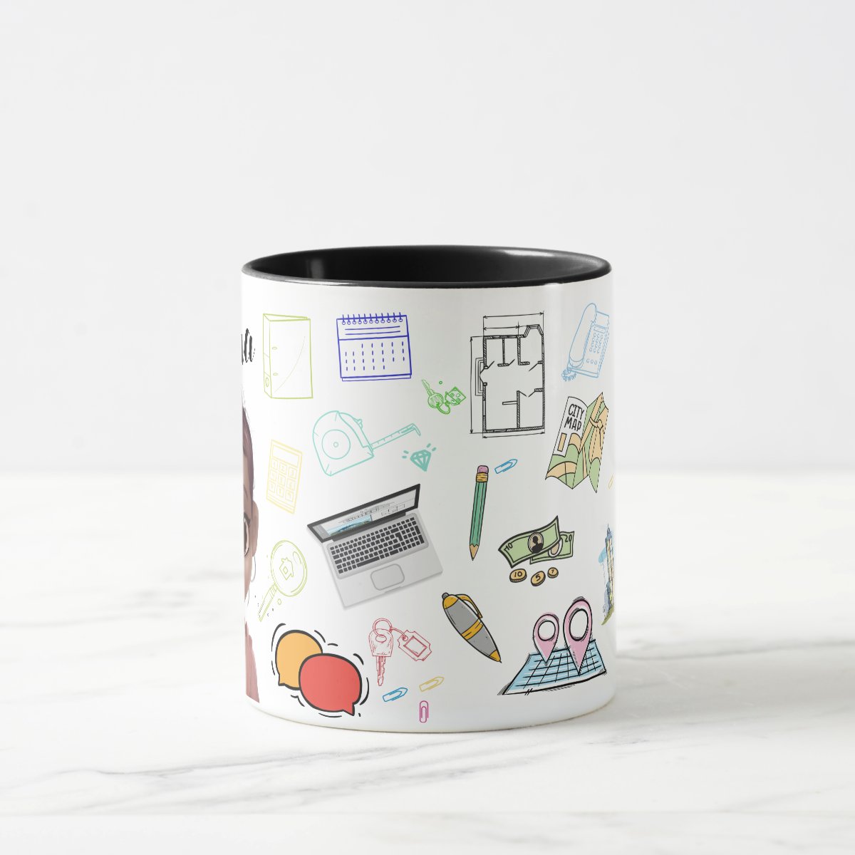 Caneca Corretor de Imóveis Presente Funcionário Imobiliária