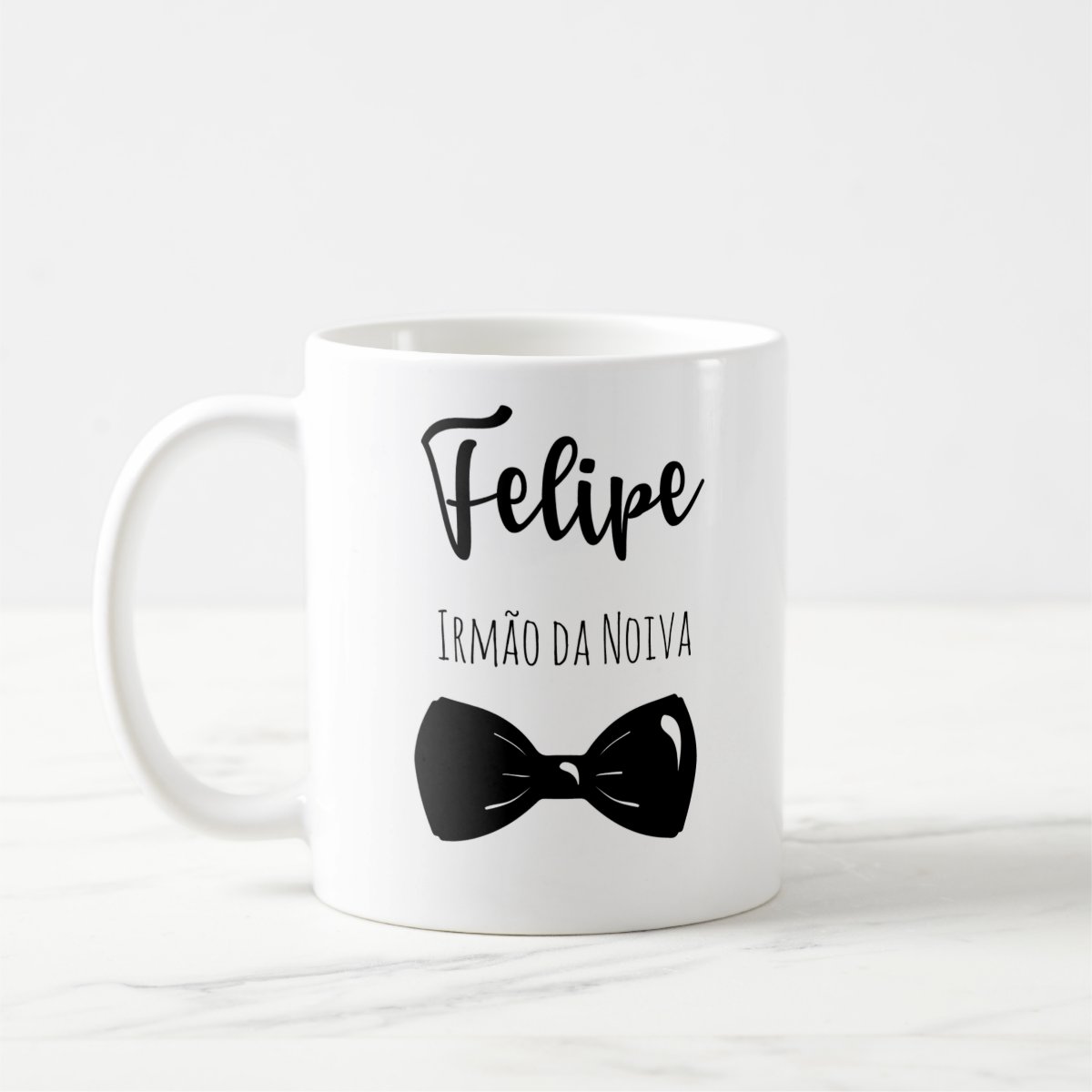 Caneca Personalizada Irmão da Noiva de Casamento Gravata