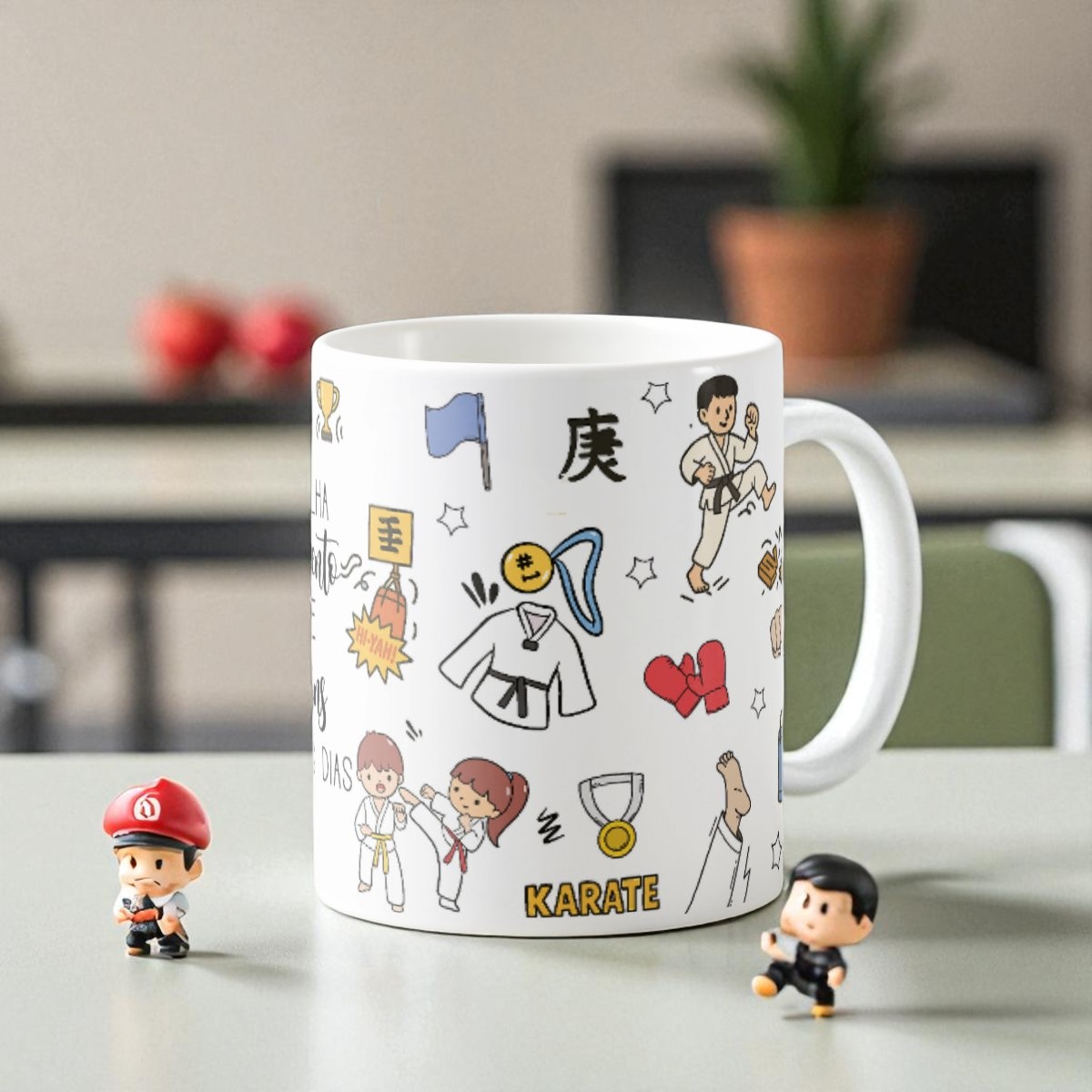 Caneca Artes Marcias Karatê Presente para Professor Karateca