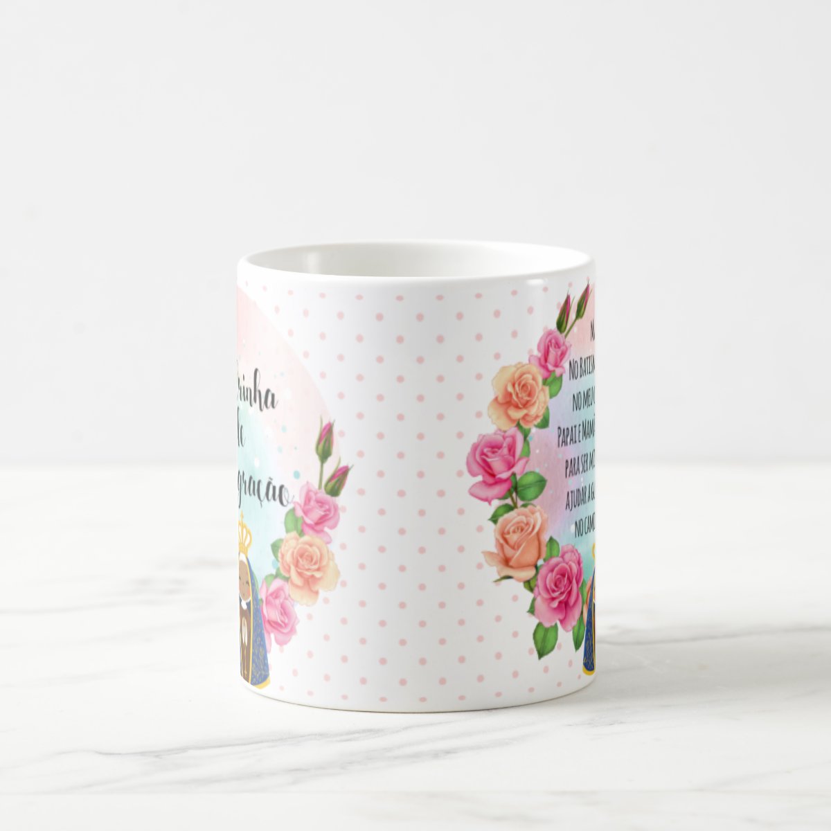Caneca Personalizada Presente Batizado Madrinha Consagração