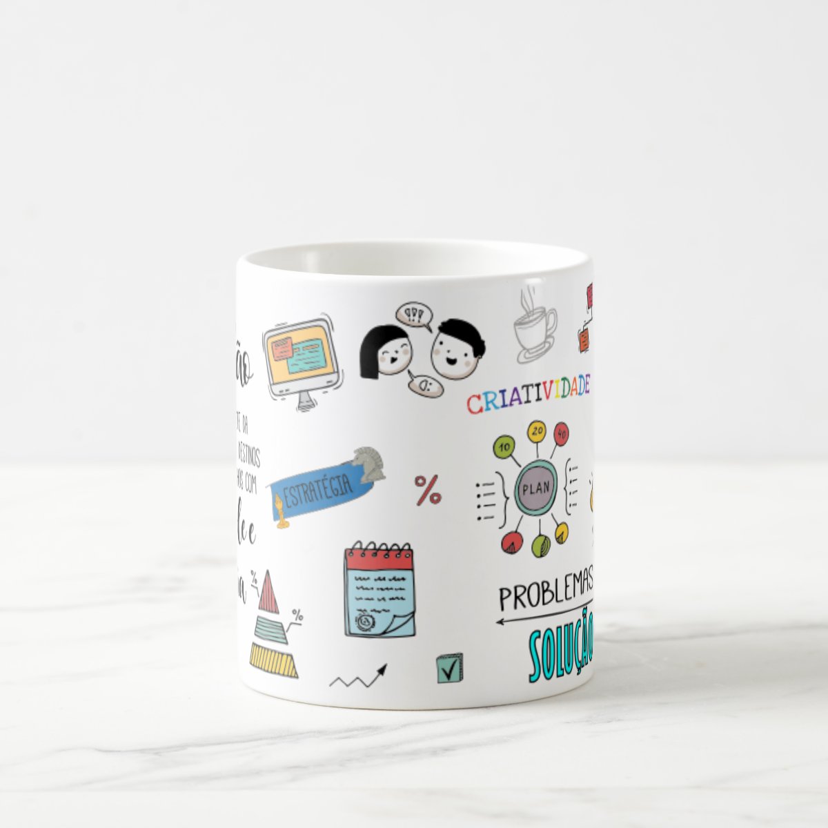 Caneca Profissão Logistica Criativo Empresa de Transporte