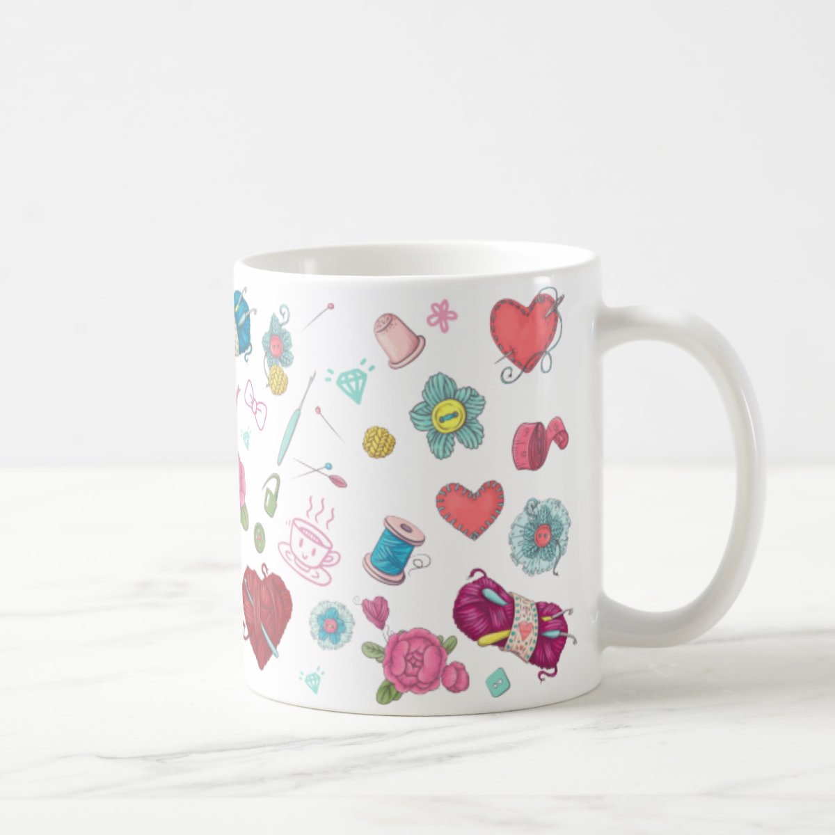 Caneca Artesã Crochê Presente Criativo Mulher Empreededora