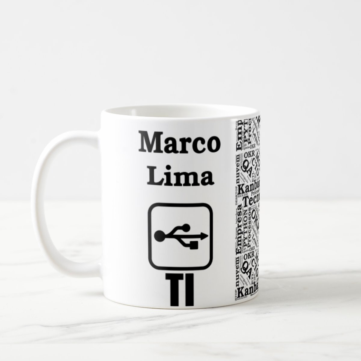 Caneca Personalizada Linguagens Tecnologia da Informação - Profissões (Programador(a))