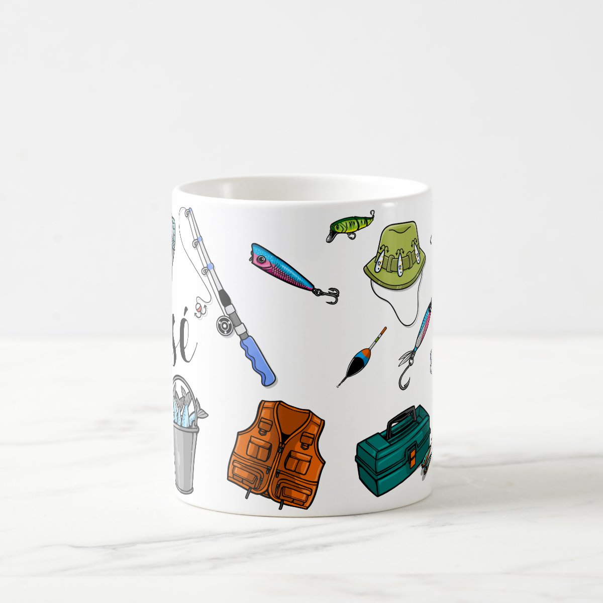 Caneca Personalizada Masculina para Pescador Pescaria