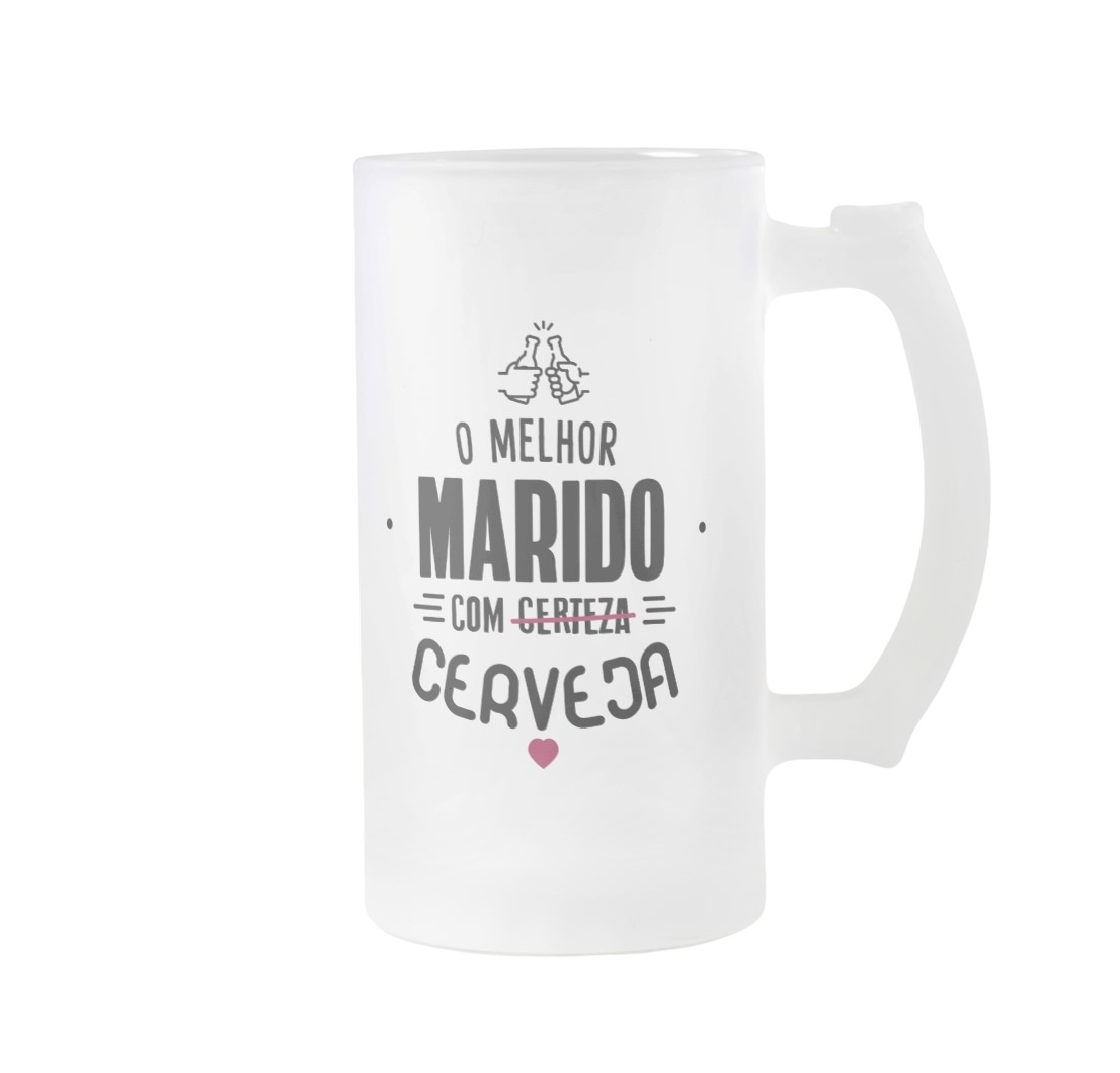 Copo de Cerveja Personalizado para Marido - Dia dos Namorado - Família (Casal)