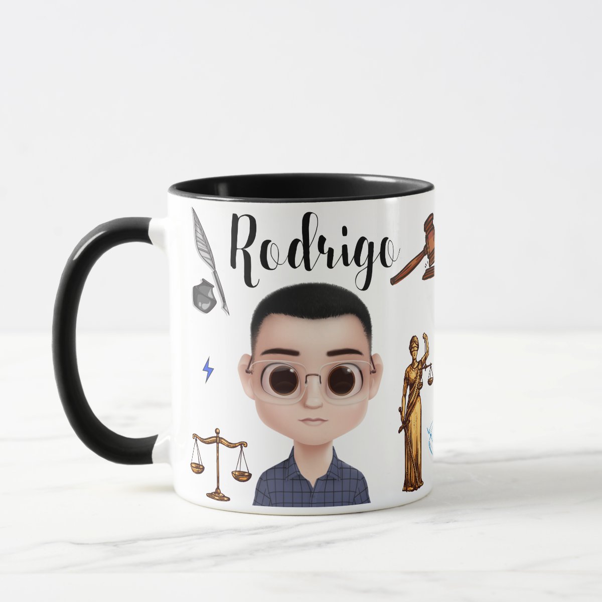 Caneca Direito Presente Criativo Advogado Brinde Advocacia - Profissões (Advogado(a))
