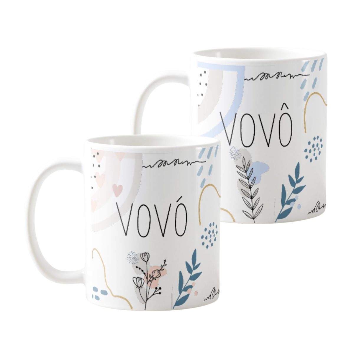 Kit Presente Moderno Especial Minimalista Vovô e Vovó - Família (Avó/Avô)