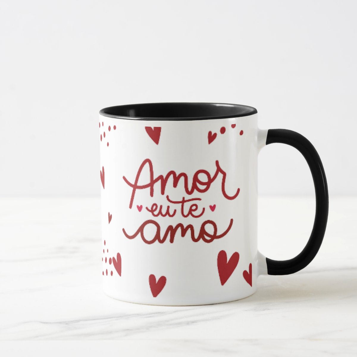 Caneca Personalizada Especial em Comemoração Amor Eu Te Amo - Família (amor eu te amo)