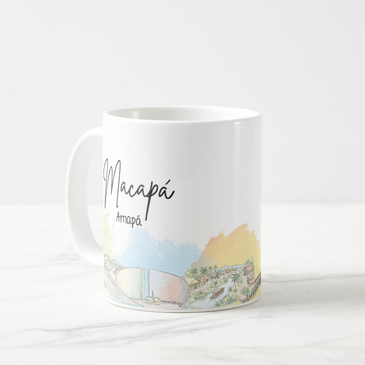 Caneca Personalizada Amapá Lembrança Cidade Macapá