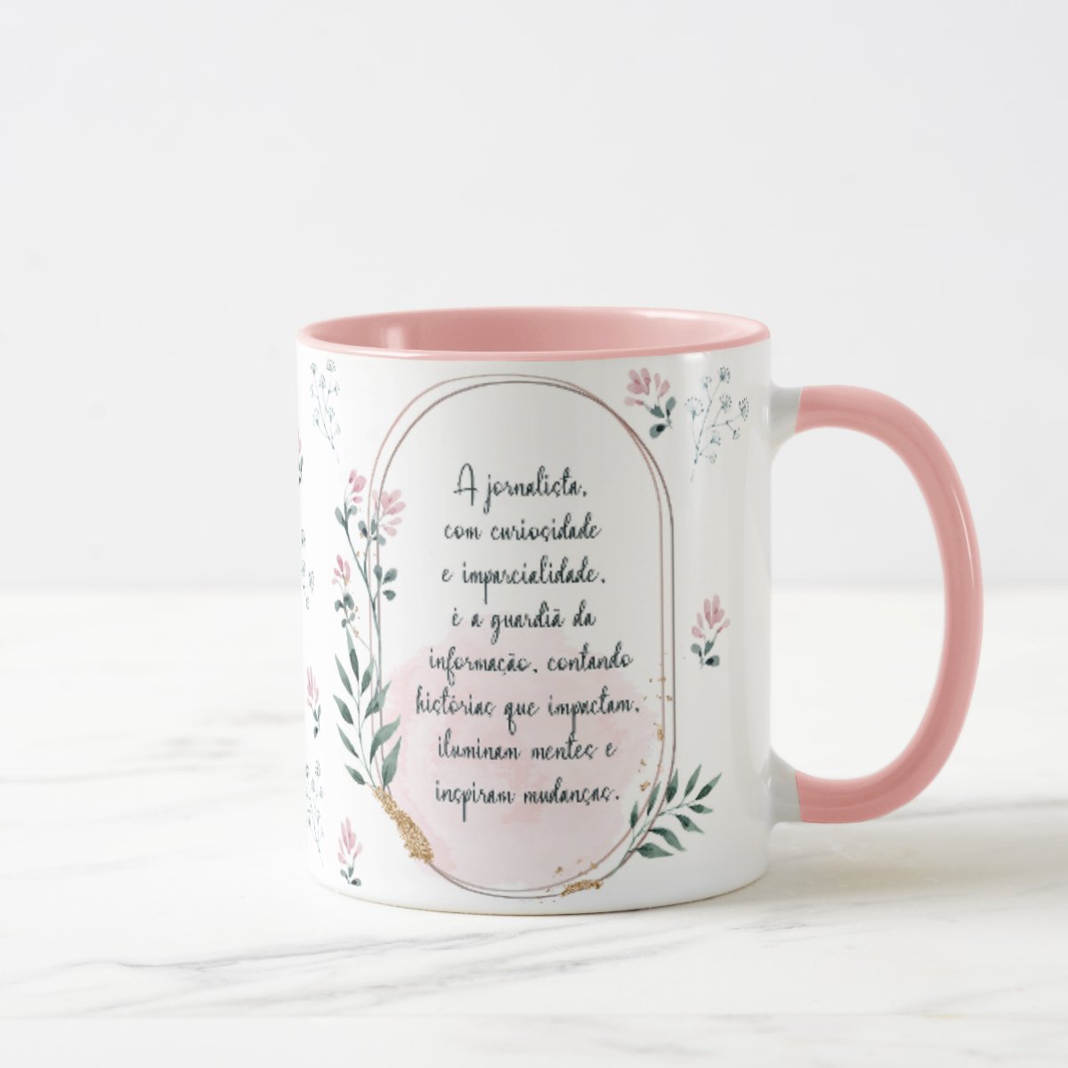 Caneca Feminina Delicada Presente Profissão Jornalismo
