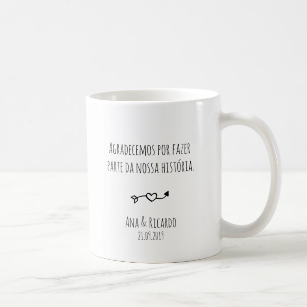 Kit 2 Canecas Personalizadas Lembrança Casamento Padrinhos