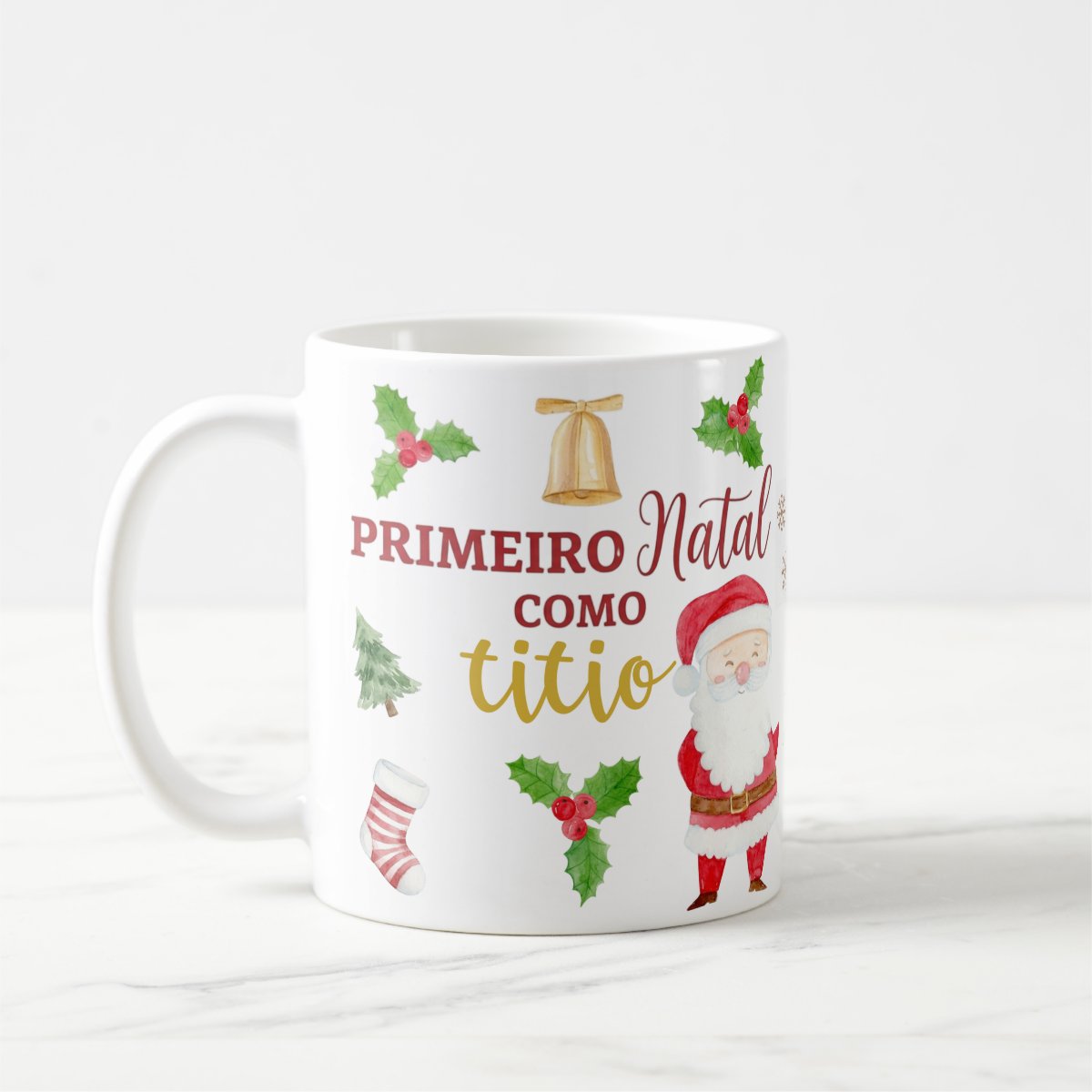 Caneca Primeiro Natal como Vovó titio