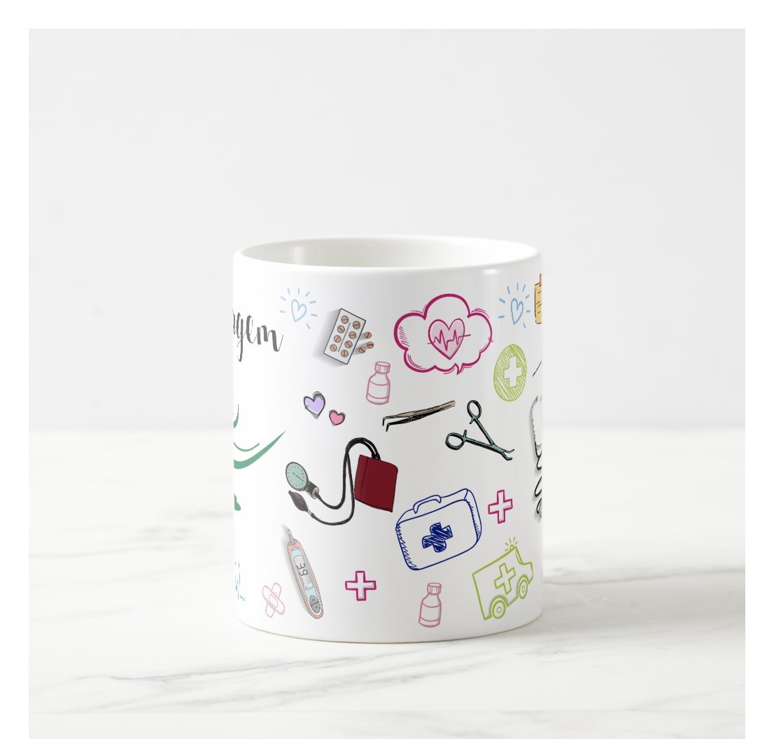 Caneca Personalizada Profissão - Enfermagem