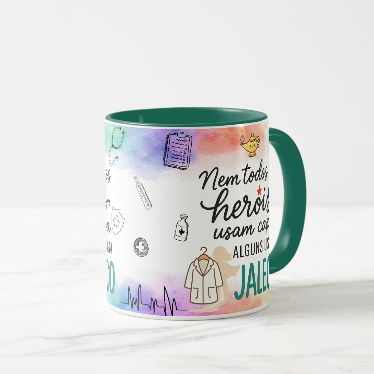 Caneca Personalizada Enfermagem Presente Enfermeira Pronta Entrega