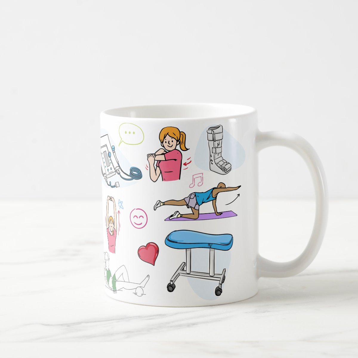 Caneca Profissão Fisioterapia Presente Legal Fisioterapeuta