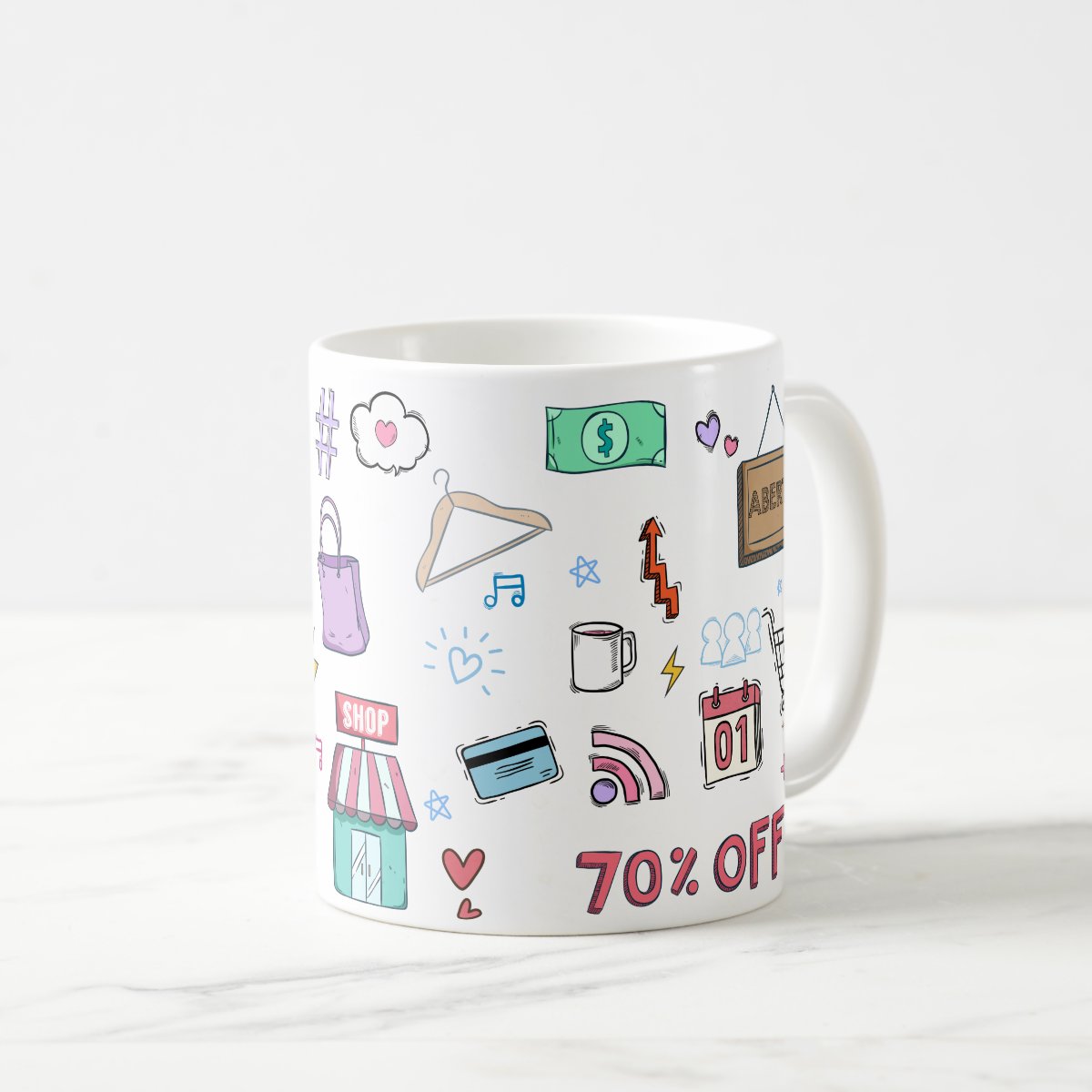Caneca Personalizada Feminina Profissão Vendedora com Nome