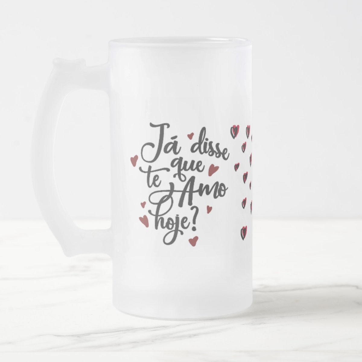 Copo de Cerveja Personalizado com Frase de Dia dos Namorados
