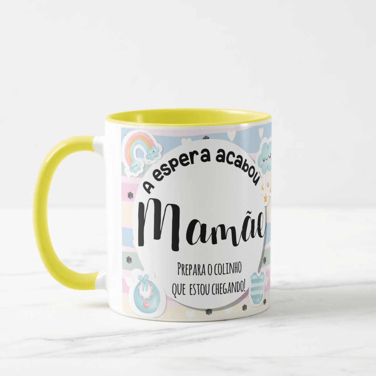Caneca Personalizada de Anúncio de Gravidez para Gestantes - Anúncio de Gravidez (Mãe/Gestante)