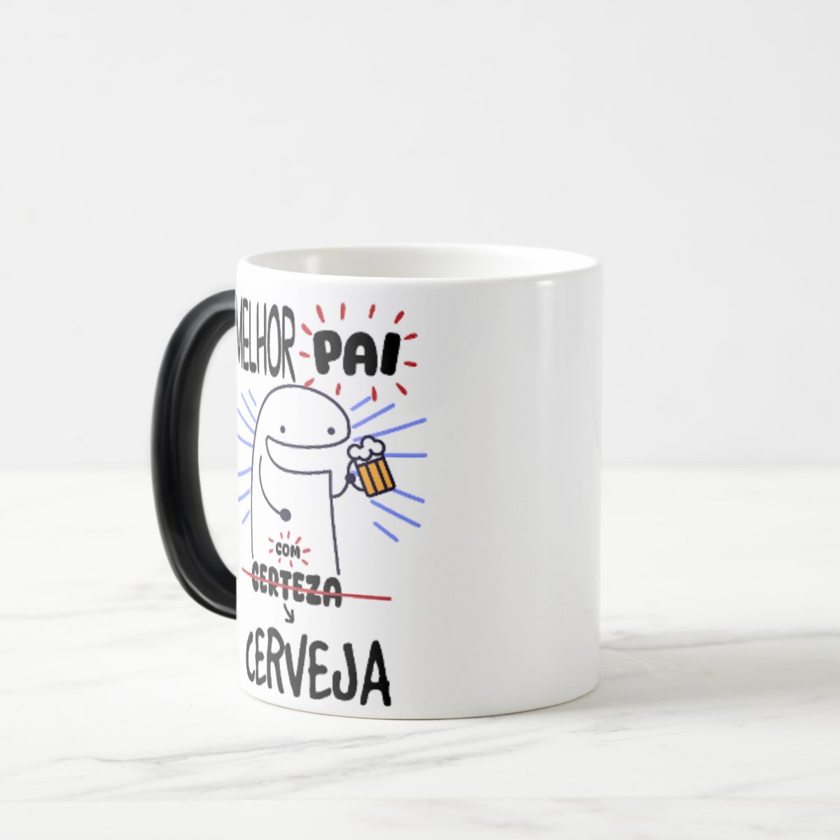 Caneca Mágica Presente Divertido Melhor Amigo com Cerveja